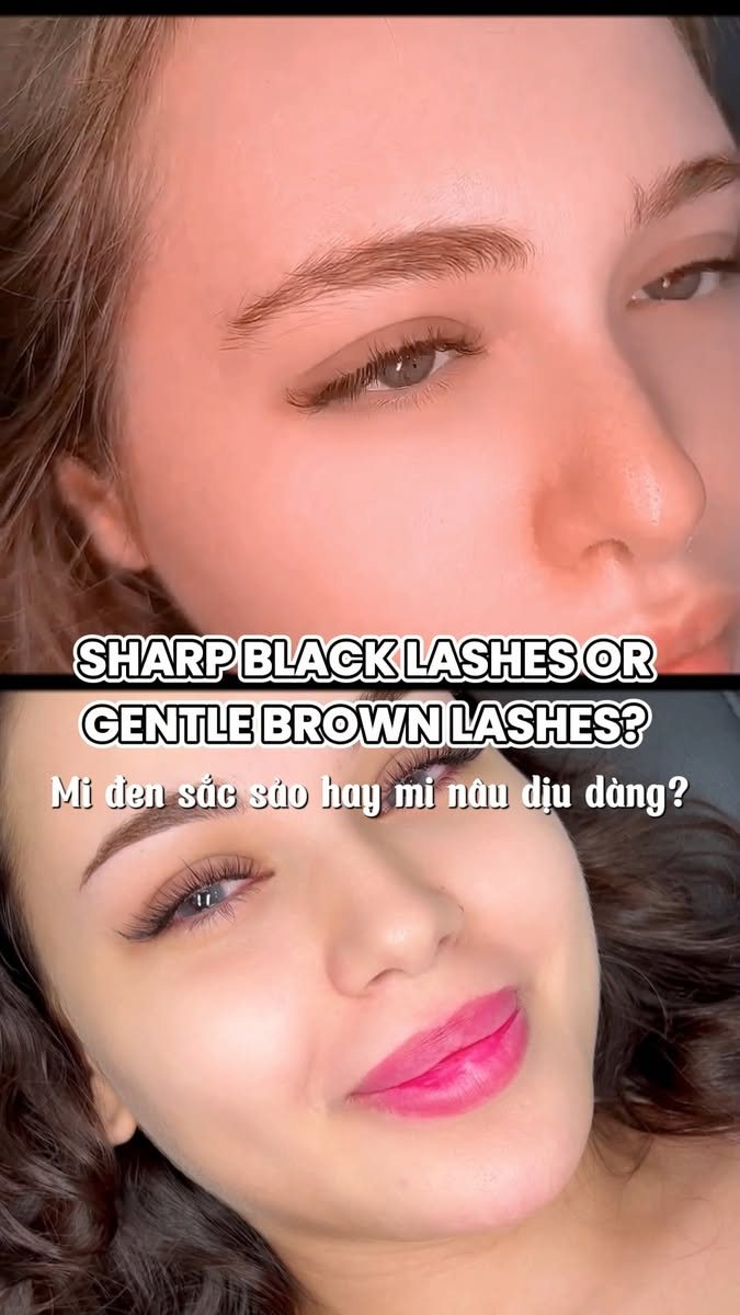 Black or brown lashes?