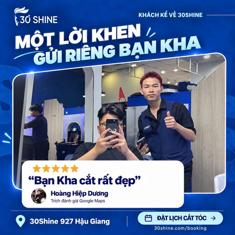 Khách kể về 30Shine