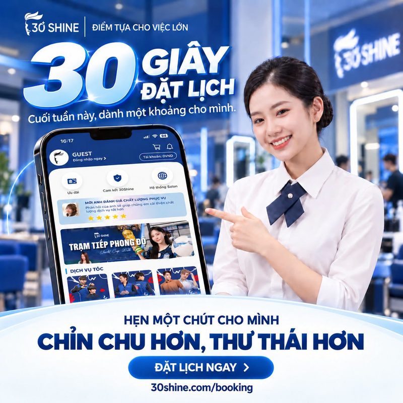 30 giây đặt lịch